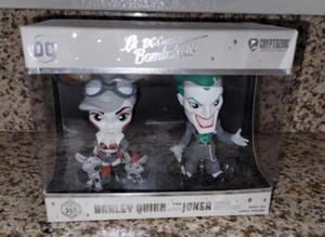 Cryptozoic DC Lil Bombshells Harley Quinn and Joker Noir Edition LT 300