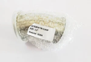 NUEVO 1-1/2" Tri Abrazadera 45° Codo Sanitario 304 Instalación de Tubería de Acero Inoxidable 1.5 - Imagen 1 de 9