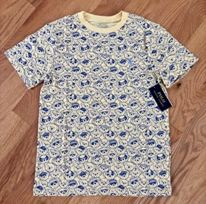 Polo Ralph Lauren Boys M (10-12) Polo Bear All-Over Cotton Jersey Tee NWT $49.50 - Picture 1 of 8