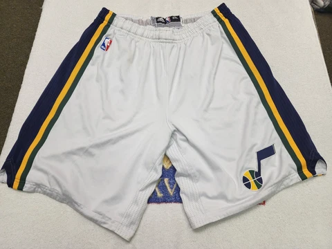 Vintage Utah Jazz Authentic Basketball Shorts Mens 3xl Embroidered Cover