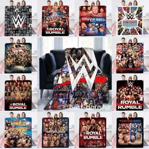 3D WWE WRESTLING LEGENDS Sofa Bed Warm Blanket Flannel Soft Throw Kids Gifts UK - Picture 1 of 14