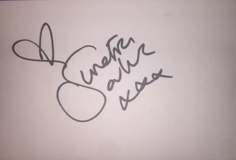 SUNETRA SARKER SIGNED 6X4 WHITE CARD TV AUTOGRAPH BROOKSIDE CASUALTY & NO ANGELS Cover