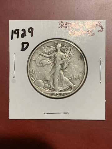 1929-D Walking Liberty Half Dollar - XF+ *Semi-Key Date* Cover