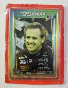 VINTAGE ~ Rusty Wallace Racing Card 1995 Maxx Premier Plus Chromium - Picture 1 of 10