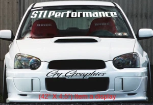 Windshield decal Performance sticker banner graphics window for or fit Sti cars - Bild 1 von 5