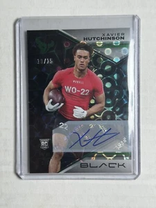 XAVIER HUTCHINSON ROOKIE AUTO 2023 Black #166 Emerald /15 SP RC Texans Card - Picture 1 of 2