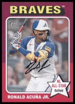 2024 Topps Heritage - ATLANTA BRAVES - Choose Your Card - Image 1 of 4
