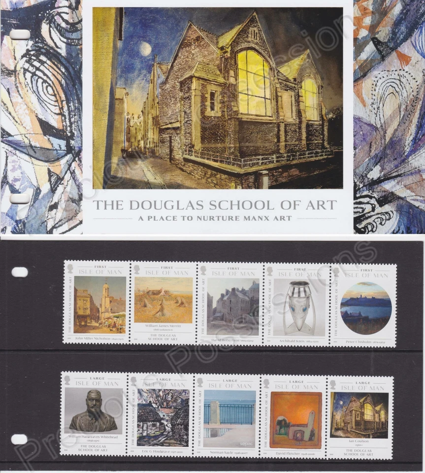 SG 2519-2558 ISLA DE MAN MNH PAQUETE DE PRESENTACIÓN COMO NUEVO 2020 DOUGLAS ART SCHOOL Foto 1 de 1