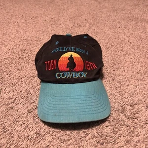 Vintage 90s Toby Keith Snapback Hat Cap Should’ve Been A Cowboy Country READ DES - Picture 1 of 7
