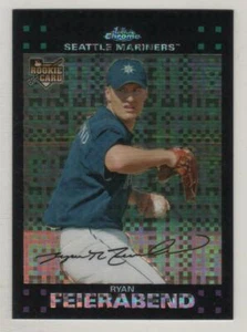2007 Topps Chrome Xfractor #306 Ryan Feierabend Seattle Mariners RC BV$4 - Picture 1 of 1