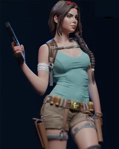 1/4 Resin Model H/ 500mm Lara Croft 3D Printed Model Unassembled Unpainted New - Picture 1 of 6