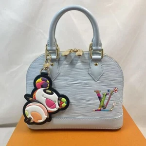 Louis Vuitton x Takashi Murakami ALMA BB Washed Blue Handbag Panda JP - Picture 1 of 10