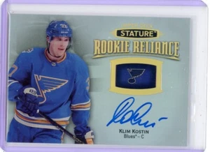 2019-20 UPPER DECK STATURE KLIM KOSTIN ROOKIE RELIANCE AUTO BLUES - Picture 1 of 2