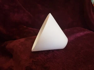 White Glass Cone Shape Table lamp (SHADE ) - Picture 1 of 6