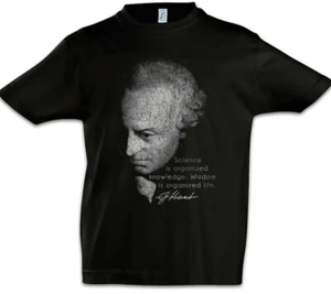 Kant Sciene Is Kids Boys T-Shirt Immanuel Kant Philosopher knowledge Quote - Picture 1 of 1
