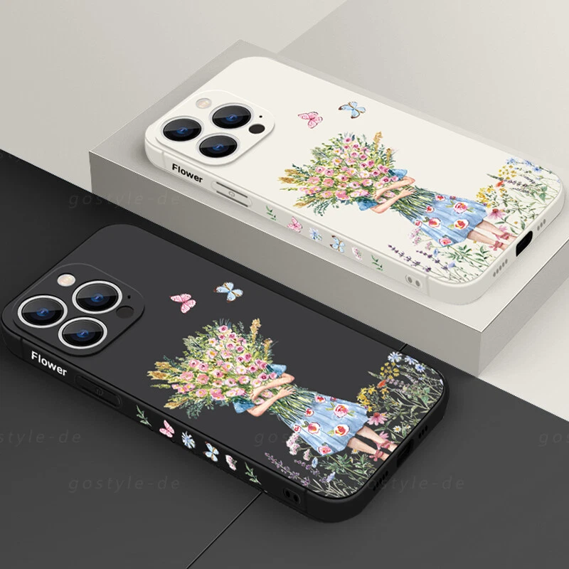 Phone Case For iPhone 16 15 14 13 Pro Max 12 11 8 7 Flower ShockProof Slim Cover - Image 1 of 4