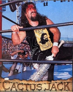 Cactus Jack WWE Mick Foley Signed 16x20 Photo JSA - Picture 1 of 1