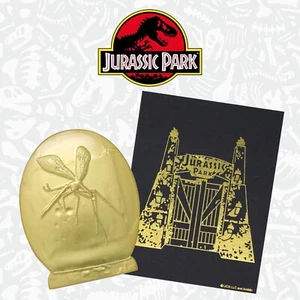 Jurassic Park XL Golden Egg Pin / Medal - Picture 1 of 4