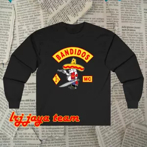 New Bandidos Worldwide MC Logo Long Sleeve Funny Size S to 5XL - Picture 1 of 7