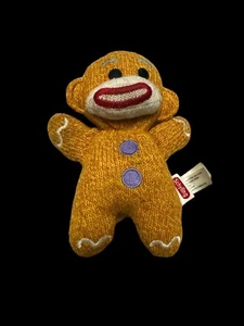 Gingerbread Sock Monkey Babies Schylling Doll 7" Knit Toy - Picture 1 of 5