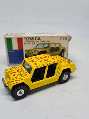 Tomica #F28 LAMBORGHINI CHEETAH AMARILLO/MARRÓN Hecho en Japón Nuevo En Caja De Colección  Foto 1 de 4