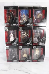 JUEGO COMPLETO DE FIGURAS 1-9 de la serie negra del 40 aniversario de la serie de titanio de Star Wars - Imagen 1 de 14