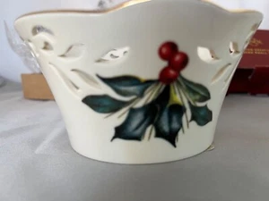 Christmas Lenox bowl - Picture 1 of 8