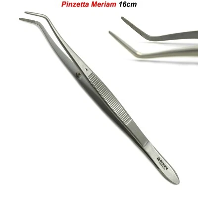 MEDSPO Pinzetta Meriam Anatomica Dentista Pinza Medicazione Pinzette Strumenti Dentali