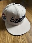Montreal Expos New Era Fitted Hat 7 1/4 Script Washington Nationals