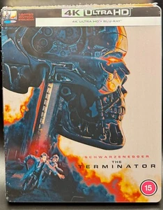 THE TERMINATOR- UK EXCLUSIVE 4K UHD BLURAY STEELBOOK ** NEW & SEALED! ** - Picture 1 of 18
