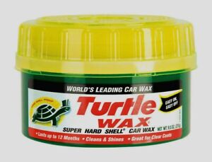 Turtle Wax Super Hard Shell Wax Automotive Car Wax Cleans Shines 9.5oz New T223R