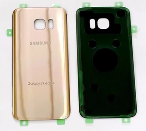 Backcover Glas für Samsung Galaxy S7 Edge G935 ~ GOLD für alle Träger!! - Bild 1 von 1