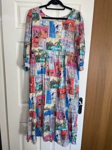 JOANIE POSTCARD DRESS SIZE 14 - Picture 1 of 3