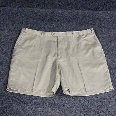 Jos. A. Pantalones Cortos Bank Para Hombres 44 Caqui Leadbetter Golf Poliéster Frente Plano Chino Foto 1 de 4