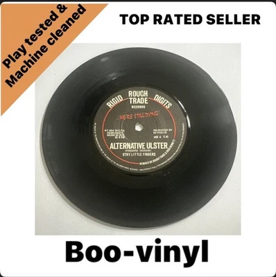 Stiff Little Fingers ~ Alternative Ulster, 7" Single RT004 Punk EX / M - Image 1 of 4