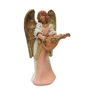Roman Fontanini 5" Eva Angel With Mandolin Signed Nativity Figurine - Picture 1 of 1