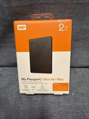 WD - My Passport Ultra for Mac 2TB - External USB 3.0 Portable Hard Drive - New - Image 1 of 4