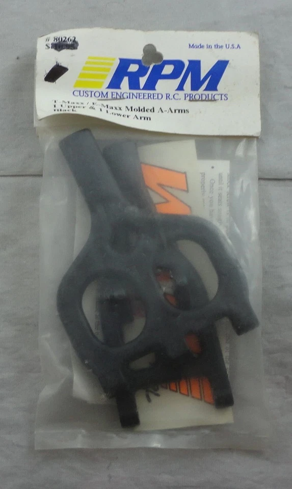 Traxxas T-Maxx Pro .15/E-Maxx Narrow Suspension Black Upper/Lower A-Arm RPM80262 - Image 1 of 1