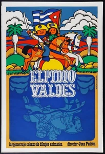 Elpidio Valdes Original Cuban Vintage Movie Poster Juan Padroa Animation - Imagen 1 de 5