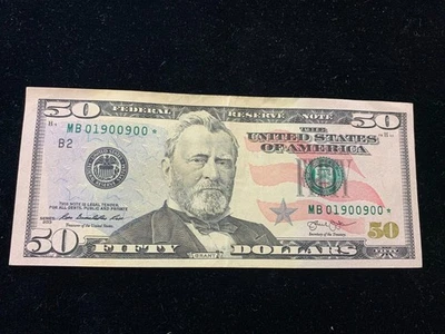 2013 $50 Federal Reserve Note - GREAT Star Note DC-6469 - Image 1 of 4