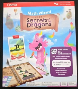 Osmo Math Wizard & The Secrets Of The Dragons - Tablet iPad/Fire - Edades 6-8 -NUEVA - Imagen 1 de 5