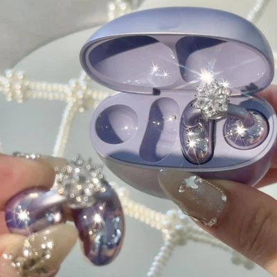 Adjustable Glacials Florals Ear Clip Accessory Compatibility Trendy Minimalist - image 1 of 4