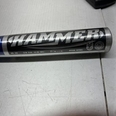 Bate de softbol Easton Hammer SK5 2 1/4" barril 32 pulgadas 25 oz lanzamiento lento NUEVO CON etiquetas Foto 1 de 4