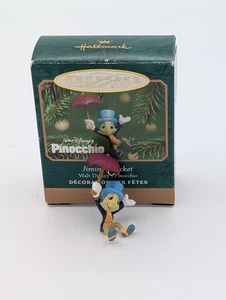 2001 Hallmark Keepsake Jiminy Cricket-Walt Disney's Pinocho Miniatura Ornamento - Imagen 1 de 1
