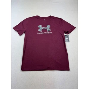 Under Armour Youth YXL T-Shirt Maroon Camo Logo NWT - Picture 1 of 5