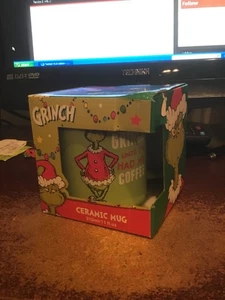 TAZA Y CAJA DE NAVIDAD CON LADOS RECTOS EL GRINCH CUMPLEAÑOS NAVIDAD - Imagen 1 de 1