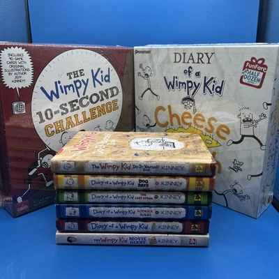 Дневник слабака ребенка в твердом переплете книги (6) и 2 настольные игры вызов и сыр новый - Изображение 1 из 4