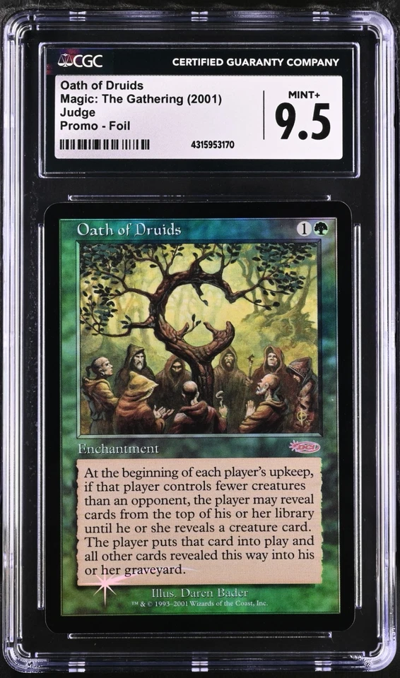 Oath of Druids (CGC MINT+ 9.5) - Foil - MTG Judge Promos - RareCo - Image 1 of 4