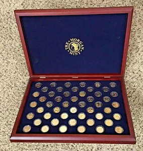 MORGAN MINT 24kt Gold layered 50 Uncirc BU cond .999 fine gold state set w/COA - Picture 1 of 5