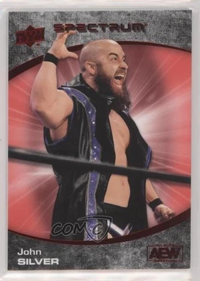 2021 Upper Deck AEW Spectrum Red /50 John Silver #47 Rookie RC - Image 1 of 2